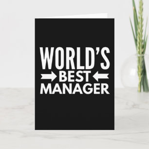 Worlds Best Manager Card