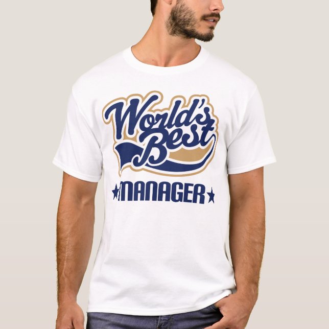 Worlds Best Manager T-Shirt (Front)