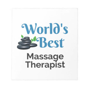 World's Best massage therapist Notepad