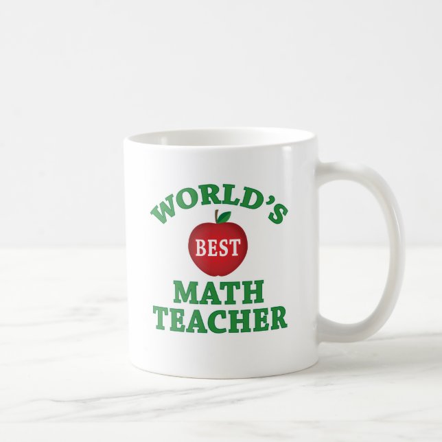 World's Best Math Teacher Coffee Mug (Right)