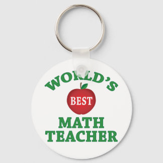 World's Best Math Teacher Key Ring
