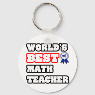 World's Best Math Teacher Key Ring