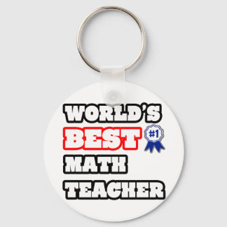 World's Best Math Teacher Key Ring