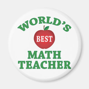 World's Best Math Teacher Magnet