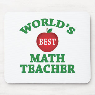 World's Best Math Teacher Mouse Mat