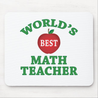 World's Best Math Teacher Mouse Mat