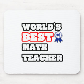 World's Best Math Teacher Mouse Mat