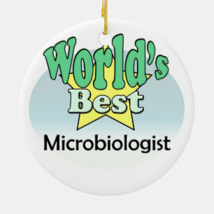 World's best Microbiologist Ceramic Tree Decoration