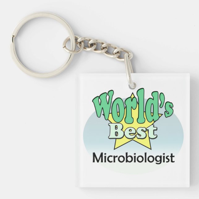 World's best Microbiologist Key Ring (Front)