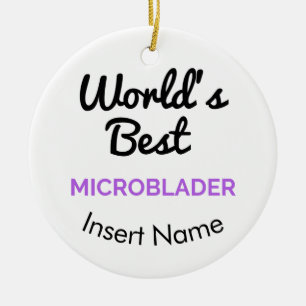 World's best microblader ceramic tree decoration