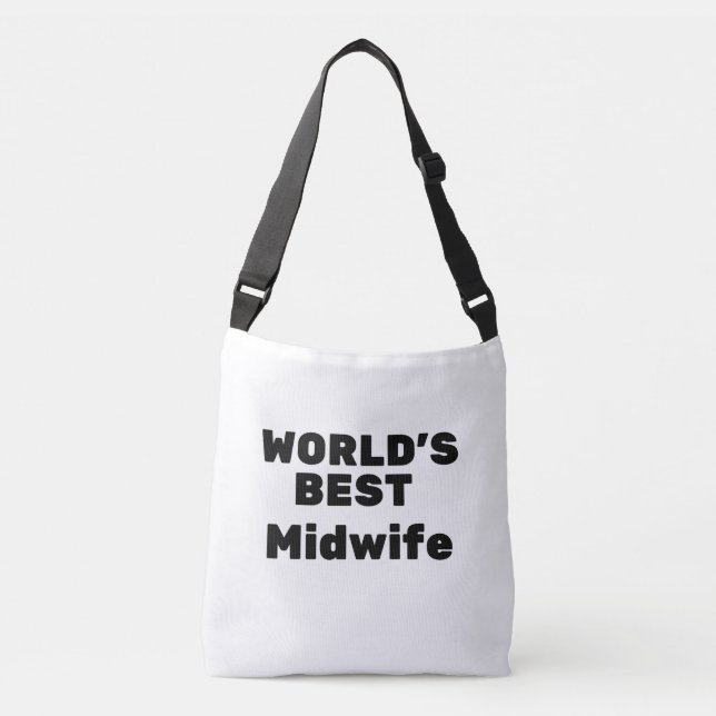 World's Best Midwife Crossbody Bag (Front)