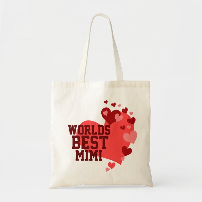 Worlds Best MiMi Personalised Tote Bag (Front)