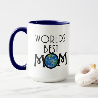 Worlds Best Mom 15oz Two-Tone Coffee Mug