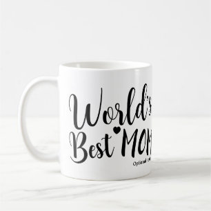 WORLD'S BEST MOM Birthday Personalised Custom Name Coffee Mug