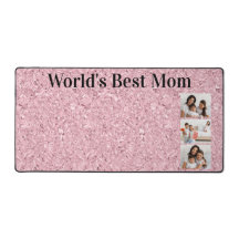 World's Best Mom Blush Pink Gemstone 3 Photo