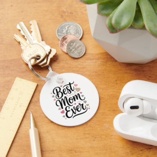 World's Best Mom Diamonds Key Ring