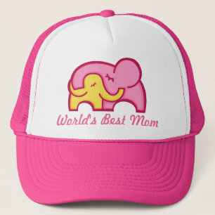 World's Best Mom elephant cuddle hat