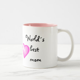 Worlds best mom mosquito Two-Tone coffee mug