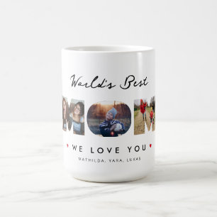 World's Best Mom Photo Collage Coffee Mug