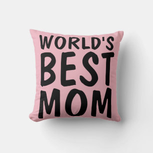WORLD'S BEST MOM PINK PILLOWS