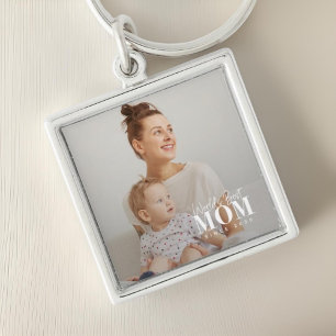 World's Best Mom Since 20XX Modern Photo Key Ring