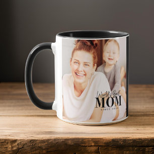 World's Best Mom Since 20XX Modern Photos Mug