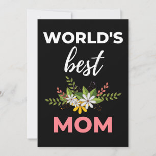 World's Best Mom Thank You Card