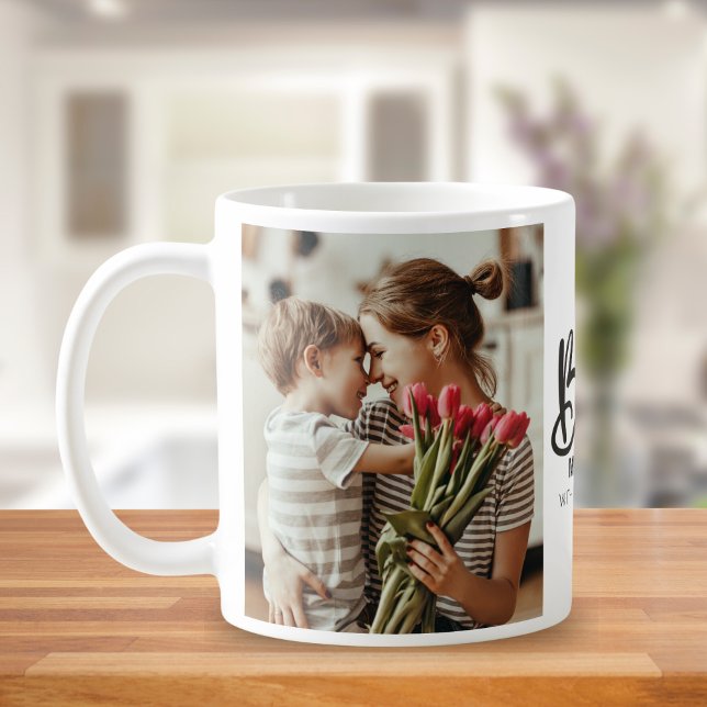 Worlds Best Mommy Photo with White Writing Coffee Mug (Creator Uploaded)