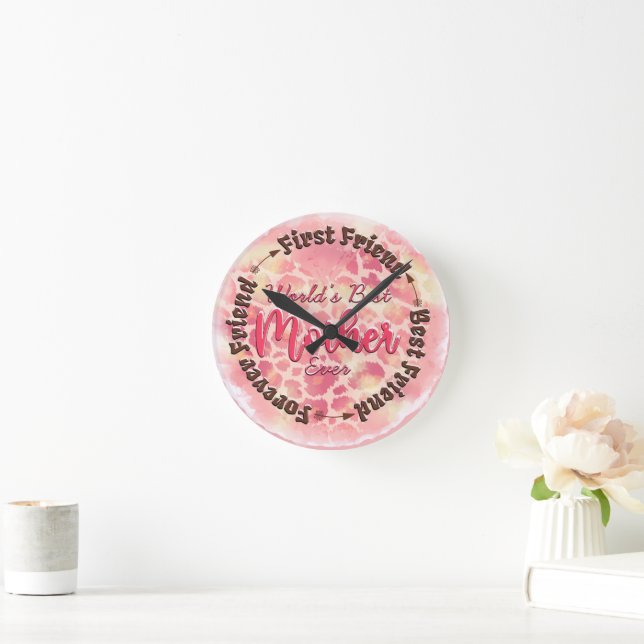 World's Best Mother Ever Round Clock (Home)
