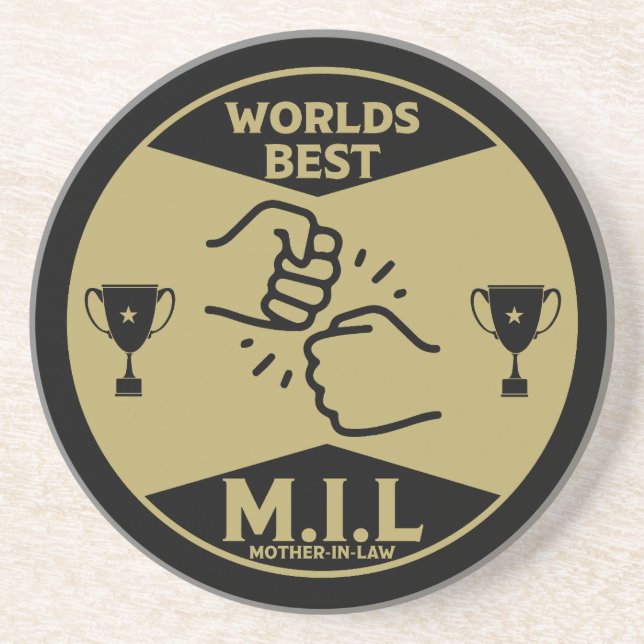 Worlds Best Mother-In-Law Coaster (Front)