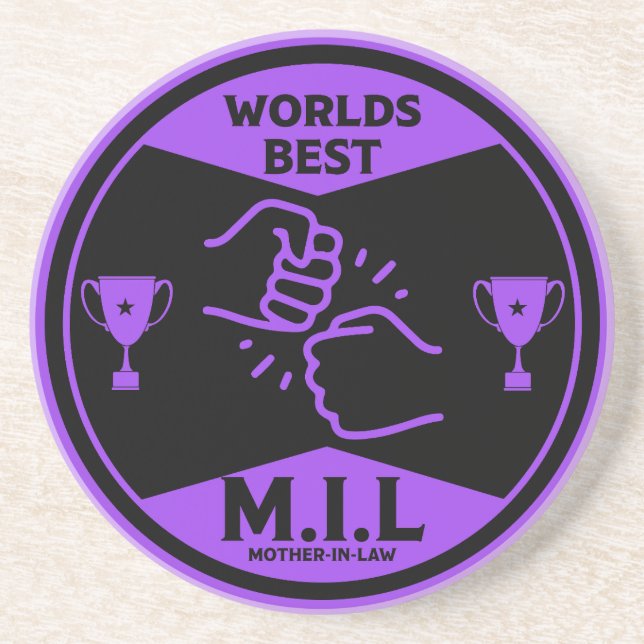 Worlds Best Mother-In-Law Coaster (Front)