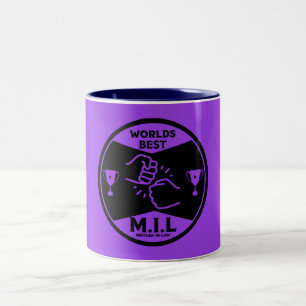 Worlds Best Mother-In-Law Two-Tone Coffee Mug