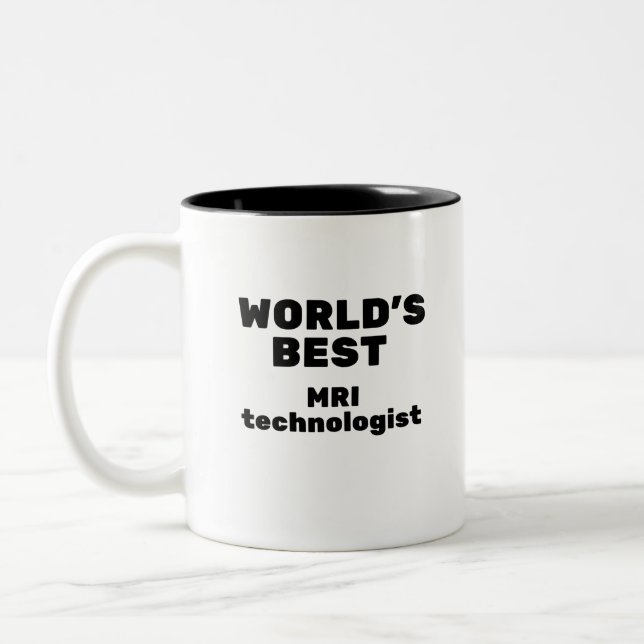 World's Best MRI Technologist Two-Tone Coffee Mug (Left)