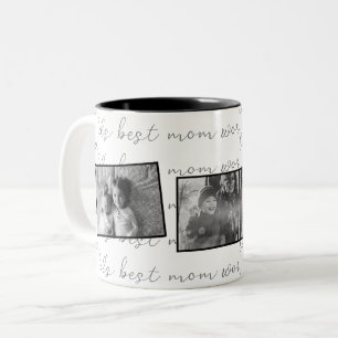 World's Best Mum Black and White Photos Two-Tone Coffee Mug