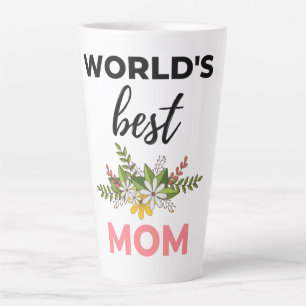 World's Best Mum black Latte Mug