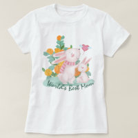 World's Best Mum - Bunny Mum and Baby T-Shirt