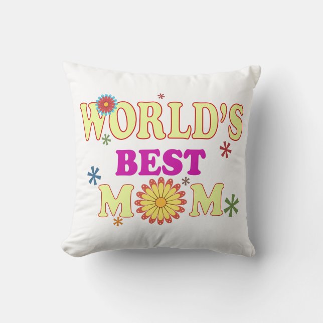 World's Best Mum Cushion (Front)