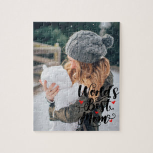 World's Best Mum Custom Photo Jigsaw Puzzle