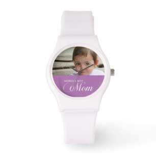 World's Best Mum custom photo Watch