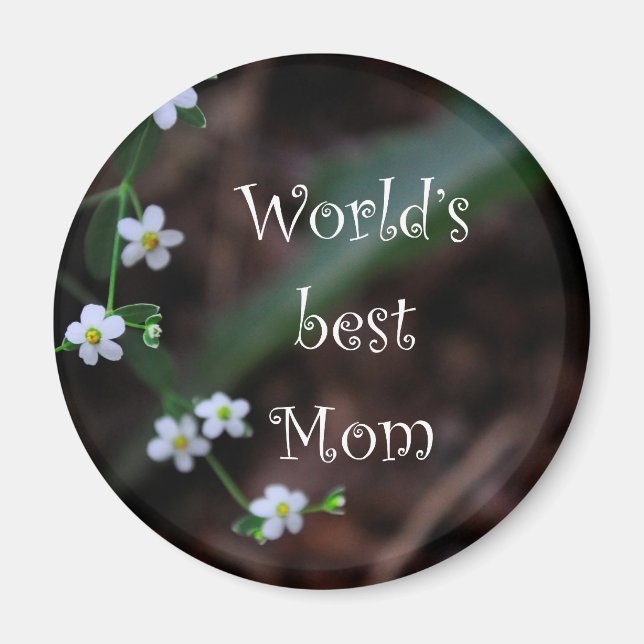 World's Best Mum Gift Magnet (Front)