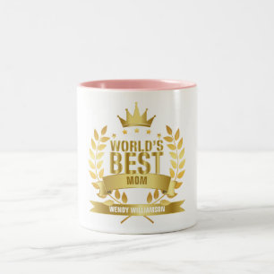 World's Best Mum Gold Two-Tone Coffee Mug