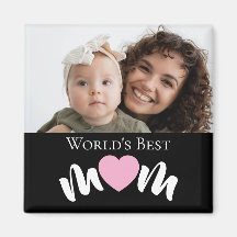 World's Best Mum Heart Photo Script Custom
