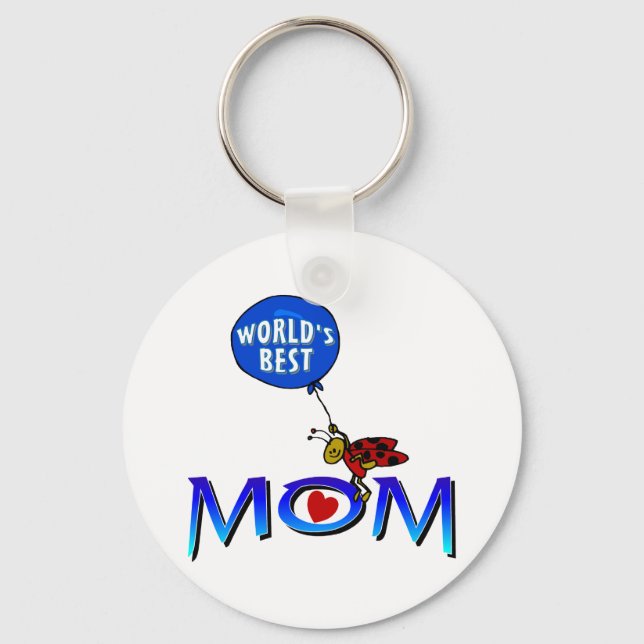 World's Best Mum Key Ring (Front)