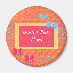 World's Best Mum Magnet Template