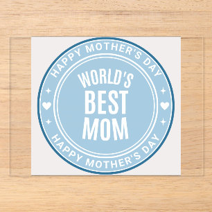 World's Best Mum Mother's Day BlAcrylic Invitation