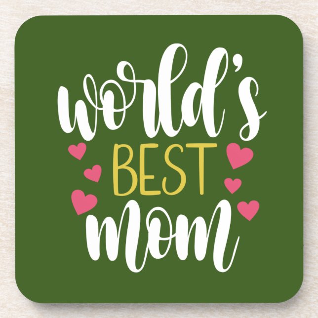 World's Best Mum Mother's Day | Coaster (Front)