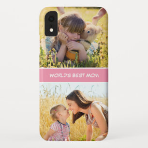 World's Best Mum Mothers Day Gift Custom Photos iPhone XR Case
