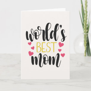 World's Best Mum Mother's Day   Greeting Card