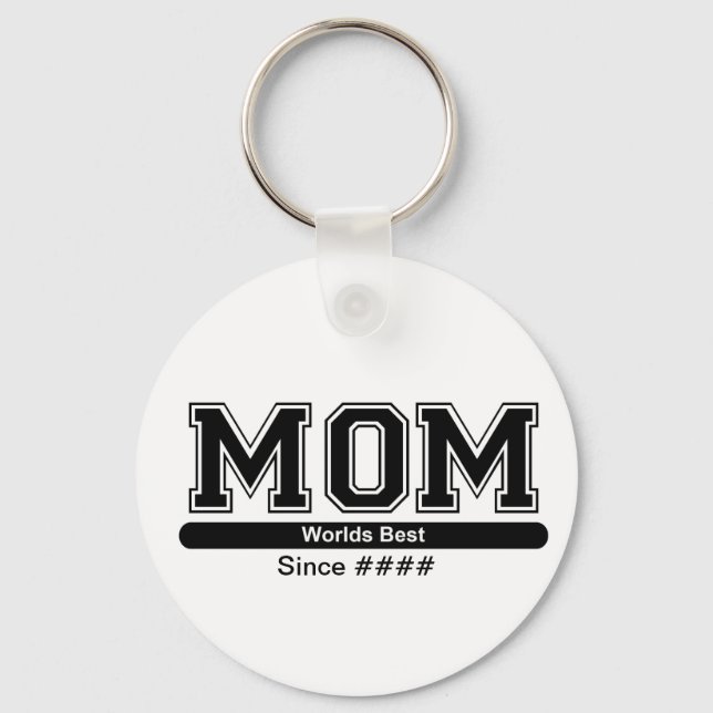Worlds Best Mum Mothers Day Keychain (Front)