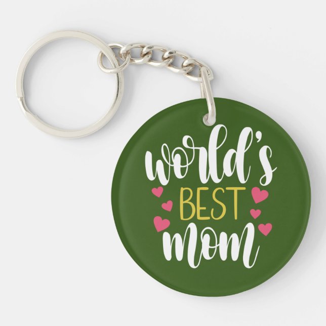 World's Best Mum Mother's Day | Keychain (Front)